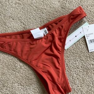 Swim suit bottom rust color